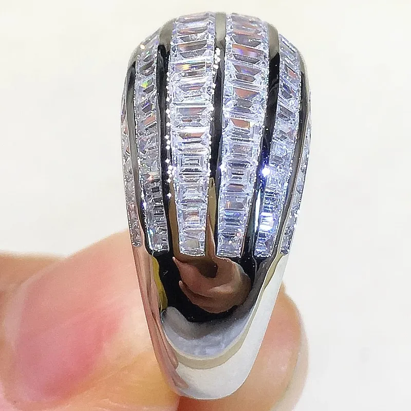 14K Moissanite Inel cu Diamant Da Pai Inel Plin de Mosang Diamante de Lux Masculin/Feminin Degetul Arătător Ring Personalizate Cuplu Inel