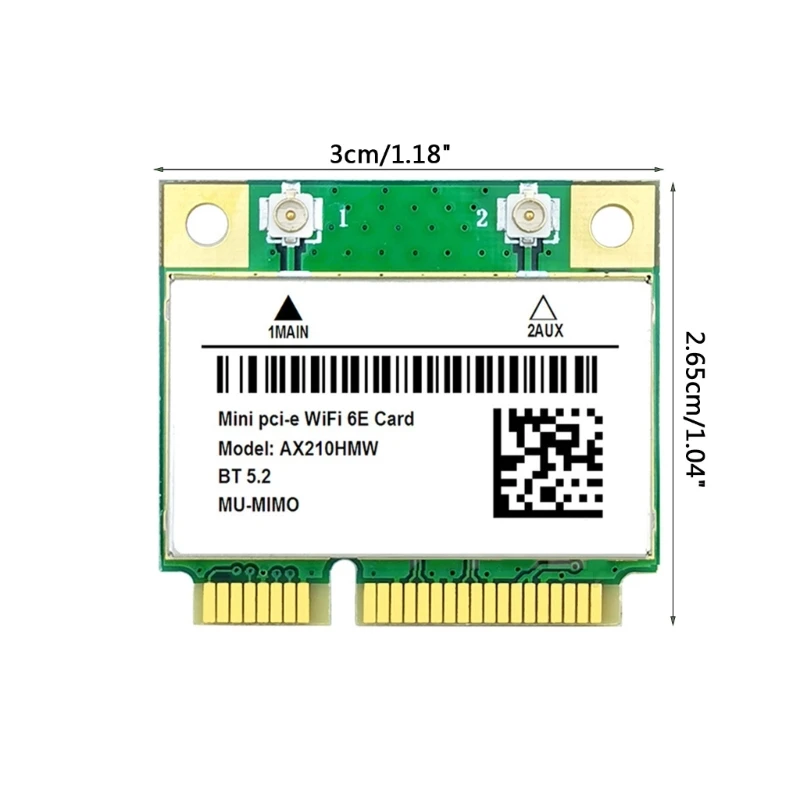 896F WiFi6E AX210HMW Mini PCI-E placa Wifi Bluetooth-compatibil 5.2 Adaptor Wireless ForIntel AX210 Card AX210