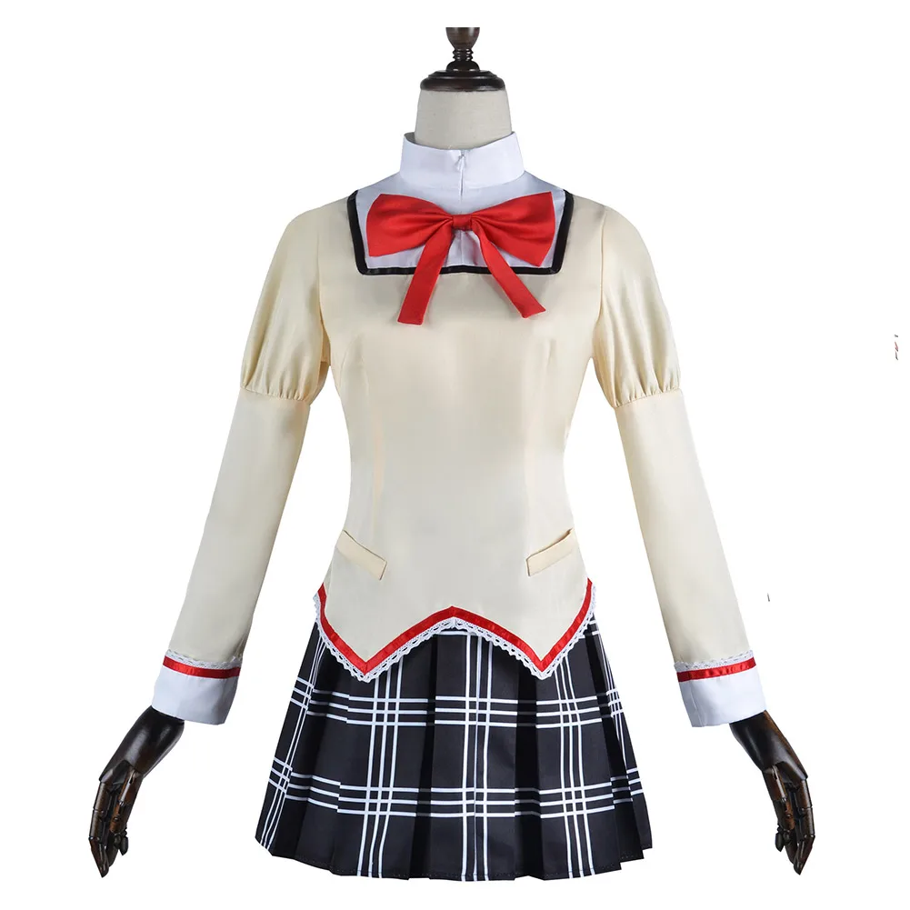 Anime Puella Magi Madoka Magica Madoka Kaname Cosplay Femei Costum De Uniformă Școlară Topuri Fuste Costume Fata Petrecere De Halloween Costum