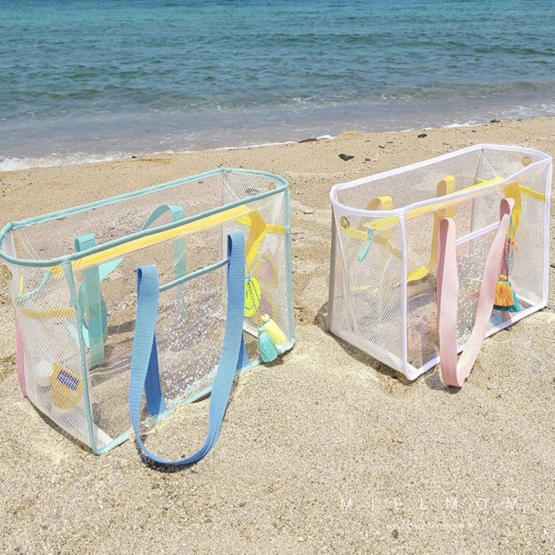 De călătorie Portabil Jeleu Transparent Plajă pe Un Umăr Portabil Geanta de Voiaj din PVC rezistent la apa Spala Mama de Fitness, Înot Sac