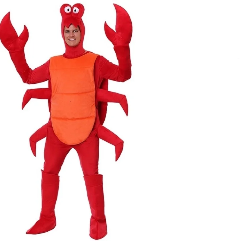 noi de Halloween cosplay Bărbați adulți Crăciun Roșu Homar Costum Adult Pentru Partidul Liber crab Animal petrecere costum de Pijama pentru copil