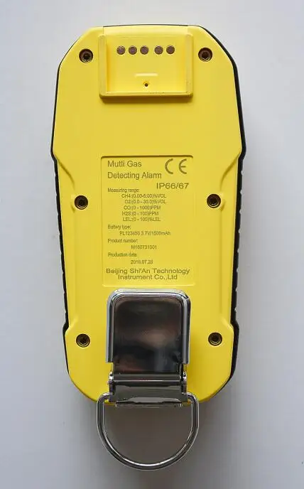 Portabil, multi-detector de gaz cu data logger 4 gaz