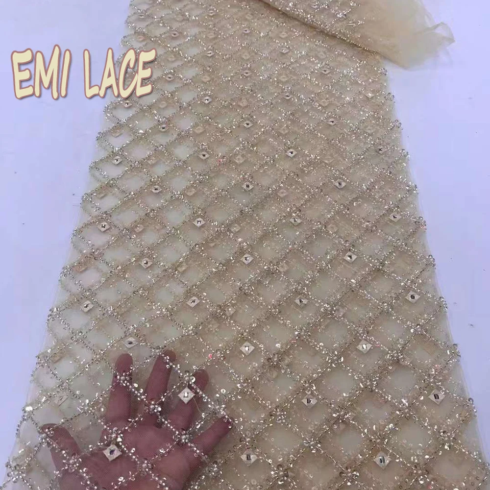 tul cu margele rochie de dantelă materiale din africa de lux china en-gros franceză broderie cu paiete net dantela tesatura pentru rochie de ceremonie