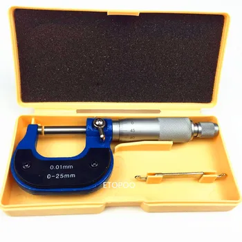0-25mm micrometru de exterior etrier de măsurare gauge instrument de bună calitate cu cel mai mic pret!