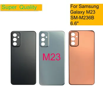 10buc/Lot Pentru Samsung Galaxy M23 M236 Spate Capac Baterie Spate Carcasa Ușă Carcasă Shell Cu aparat de Fotografiat Lentile de Înlocuire