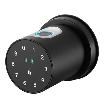 1Set Amprenta Ușă Butonul de Blocare Biometrice Clanța Ușii Cu Tastatura Pentru Dormitor Birou, Usi de Interior