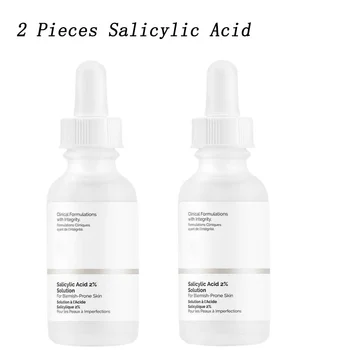 2 BUC Acid Salicilic 2% Ser Îmbunătăți Întunecare de Curățare Exfoliant Micsora Porii Lumina Tonul Pielii Umiditate Alimentarea 30ml