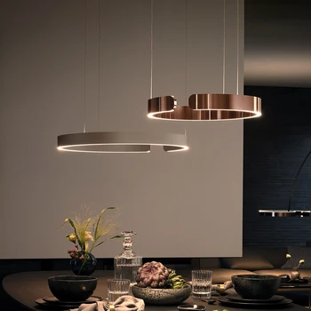 2023 Modernă cu Led-uri Plafon Inel Candelabru Lumini pentru Living Sala de Mese Nordic Dormitor Studiu de Design de Lux Hanghing Lampi