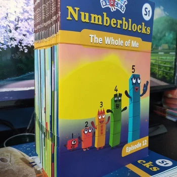 26 Cărți/Set Numberblocks Alphablocks Digital Blocuri de Constructii pentru Copii pentru Copii de Educație Timpurie de Învățare limba engleză Carte