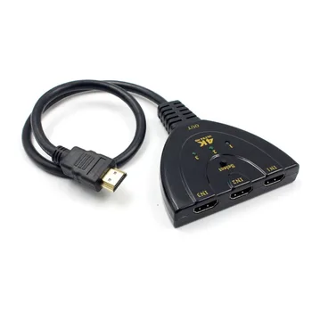 3 in 1 3 in 1 iesire HDMI Switcher 1080P Consum Redus de Energie Mini 3 Port HDMI Compatibil cu Comutator Extender Adaptor