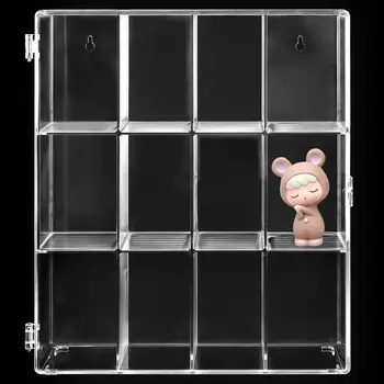 6/12 Slot de Afișare Acrilic Caz pentru Mini Figurine Cutie de Depozitare Vitrina Cabinetului Organizator pentru Păpușă Jucărie Mașină de Colecție