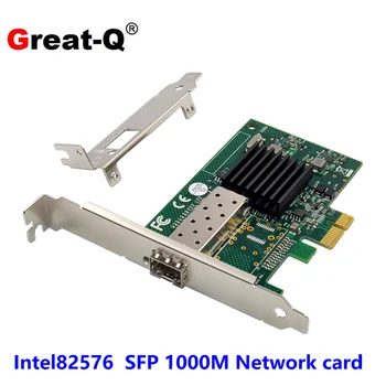 82576EB PCI-E X1 Gigabit Server placa de Retea SFP Fibra placa de Retea E1G42EF Fibre placa de Retea