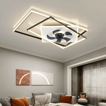 Art Led-uri Candelabru Lampă de Pandantiv Lumina în Cameră Decor dormitor Modern pliere ventilator de Tavan cu control living bucatarie accesorii lampa