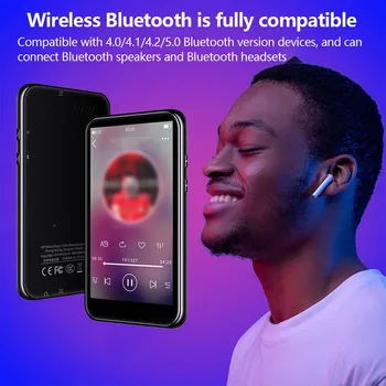 Atingeți Ecranul Portabil Bluetooth-compatibil 5 0 MP5 Player Dicționar Cititor de Carte Reîncărcabilă Playere audio Recorder 16G