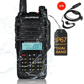 Baofeng UV-9R Plus Impermeabil de Emisie-Receptie UHF/VHF Dual Band Transceiver Două Fel de Radio cu Rază Lungă Portabil Ham Radio
