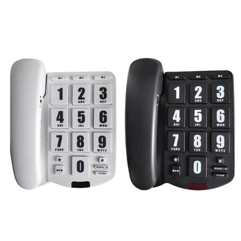Buton mare Telefon Fix cu Sunet Amplificat pentru persoanele în Vârstă și Utilizatorii LowVision