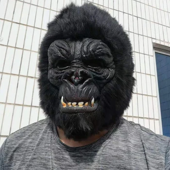 Cimpanzeu King Kong Masca Latex Bărbați Adulți Teroare Clovn Cosplay Anime Halloween Amuzant Fata De Carnaval Feroce Cimpanzeu Măști