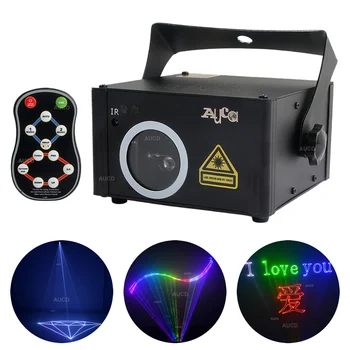 DMX512 RGB SD Program de Card de Lumina Laser de Scanare Proiector DJ Disco Efect de Scena Show de Iluminat Cu Control de la Distanță Sunet Activat