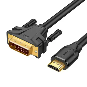 DVI Digital de Cablu Practic Viteza de Rapid Bună Conductivitate PC TELEVIZOR compatibil HDMI la DVI Converter Cablu Accesorii de birou