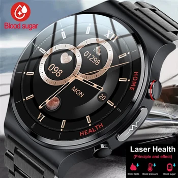 De Zahăr din sânge ECG+PPG Nou Ceas Inteligent Bărbați Sangao Laser Sănătate Rata de Inima tensiunea de Fitness Ceasuri IP68 rezistent la apa Smartwatch