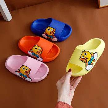 Drăguț de Vară pentru Copii Papuci de Desene animate Duck pentru Copii Baby Soft Acasă Papuci de casă Impermeabil anti-alunecare Băieți Fete Copil Plaja Pantofi Sandale