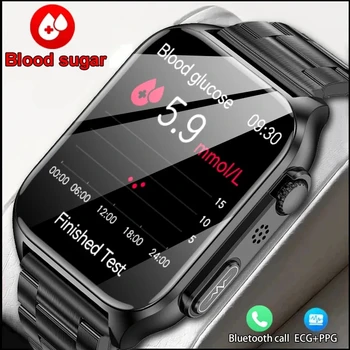 ECG+PPG Ceas Inteligent Bărbați Bluetooth Sun Ceas de Ritm Cardiac tensiunea Arterială de Oxigen din Sange de Sănătate de zahăr din Sânge de Monitorizare Ceasuri Inteligente