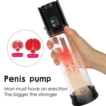 Electric Pompa pentru Penis Automată Penis Extender Pompa de Vid Penis Marire Erectie de sex Masculin Masturbator Jucarii Sexuale pentru Barbati