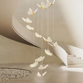 Fluture Modern Desing CONDUS Candelabru Acrilice Sala de Expoziție Scara de Iluminare Pentru Dormitor Lampa de Noapte Corpuri de Iluminat