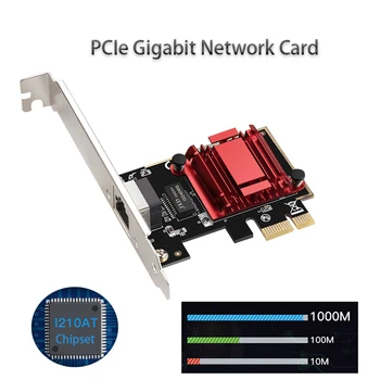 Gigabit PCI-E placa de Retea Ethernet de mare viteză RJ-45 Adaptor LAN 10/100/1000mbps jocuri adaptive Fast Ethernet Joc PCI-E Card