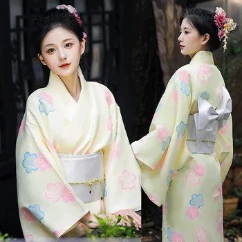 Japonia s-a Îmbunătățit Kimono pentru Femei de Ziua de Dans Hainele Sunt Blând Elegant Dulce Japoneză Foto Scripturi Ucide Haine Japoneze