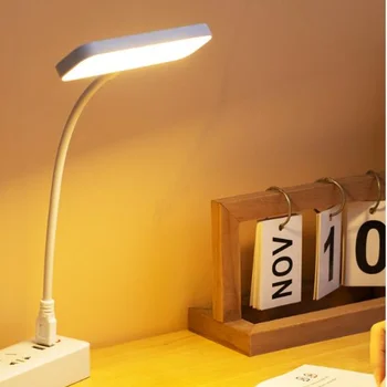 LED Masă Lampă USB Plug Estompat Pliabil Lumină de Economisire a Energiei Lampă de Birou Noptiera Camera de Protecție a Ochilor de Studiu de Carte de Lectură Lumină