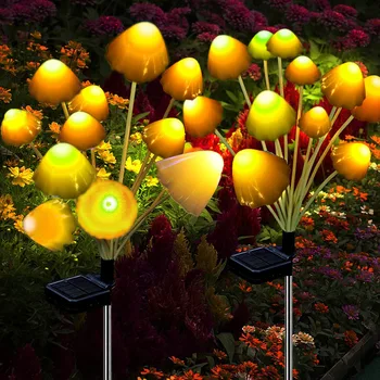 Lumini solare de Grădină în aer liber Ciuperci Miza Lumini rezistent la apa Solar Decoratiuni pentru Curte, Curte Gazon, Alee de Flori Gradinarit