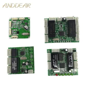Mini Modul Ethernet Schakelaar Printplaat Voor Ethernet Modulul 10/100Mbps 3/4/5 Poort Pcba bord 5V 12V Moederbord