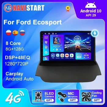 NAVISTART 2 Din Radio Auto pentru Ford Ecosport 2013 2014 2015 2016 2017 Player Android 10 de Navigare GPS WIFI 4G BT DSP CarPlay