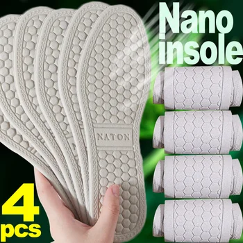 Nano Deodorant Tălpi Hipoli Antibacterian Latex Pantof Sport Tampoane Bărbați Femei De Funcționare În Aer Liber Masaj La Picioare Branț Moale Respirabil