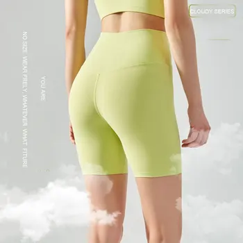 Nici o Dimensiune Trimestru Yoga pantaloni Scurți de Vară Talie Mare Traceless Fitness Sport Strâns Ciclism Rece Tehnologia Scurt Pantaloni de Yoga MP-F04