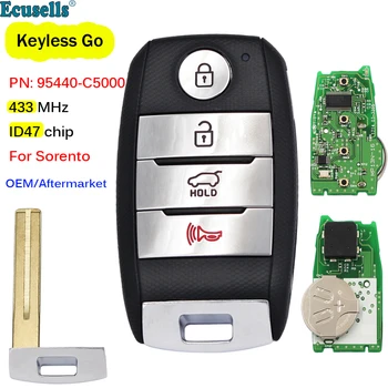 OEM 4 Butonul Keyless-Go Inteligent de la Distanță Cheie FSK 433MHz NCF2971X / HITAG 3 / ID47 pentru Kia Sorento 2015-2019 P/N: 95440-C5000