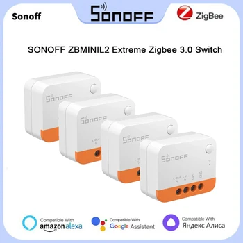 SONOFF Zigbee 3.0 ZBMINIL2 Extreme Comutator Inteligent Zigbee 2-way Control Nr Linia Zero este Necesar Sprijin Extern Smart Switch