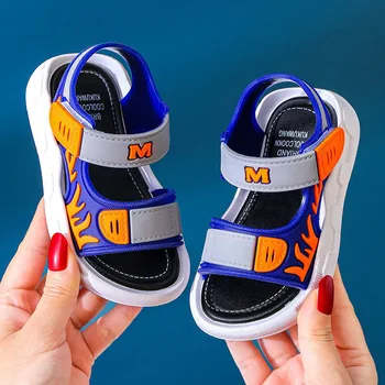 Sandale pentru copii coreeană Versiunea Non-alunecare Moale Jos Mici, Mijlocii și Mari Baieti Pantofi de Plaja si Sandale pentru Copii