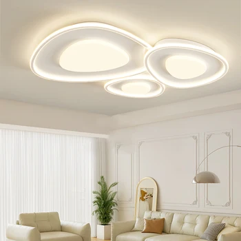 Simplu Rotund LED Lampă de Plafon este Folosit pentru Sufragerie, Dormitor, Noptiera, Masa, Bucatarie, Negru, Auriu și Alb