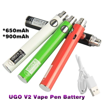 Ugo-V2 650mAh/EVOD 900mah Acumulator USB Passthrough Tigara Electronica Stilou pentru Ce4 Vaporizator Atomizor Vape Kit