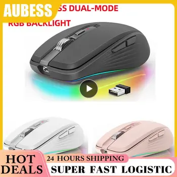 Usb De Încărcare Fără Fir Mouse-Ul Mut 6 Chei Rgb Mouse-Ul Pentru Gameri Reîncărcabilă Modul Dual Mouse-Accesorii De Birou Portabil