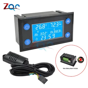 W1212 AC 220V LCD Digital de Temperatură și Umiditate Controller Timer SHT20 Senzor Sonda pentru Incubator de Acvariu cu Termostat de Umiditate