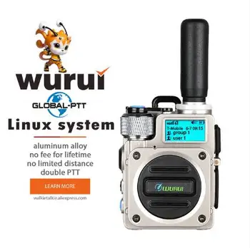Wurui G6 Militar global-asv（fara taxa） POC walkie talkie 4G rază lungă de radiouri cu Două fel de radio Telefon Globală de Poliție interfon